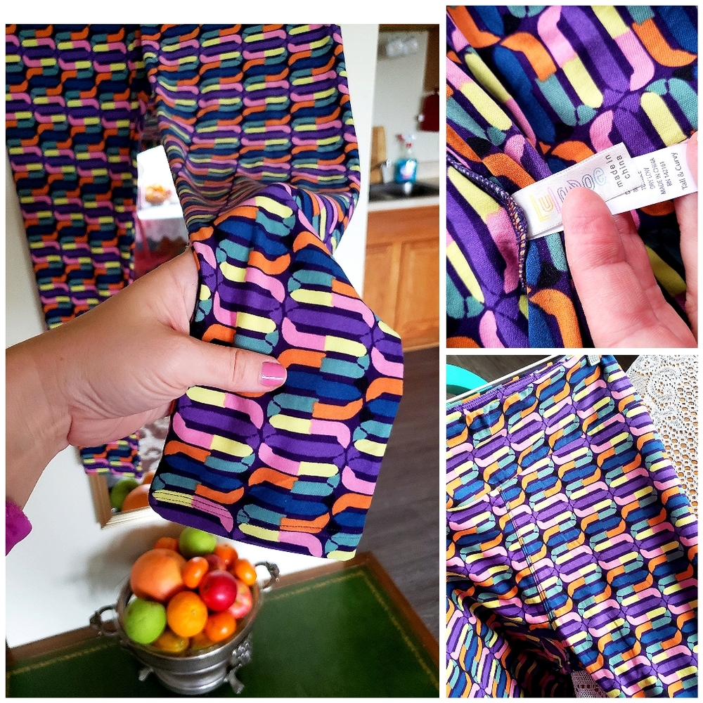 Hot! 90's Mike& Ike lularoe leggings TC - Picture 1 of 14